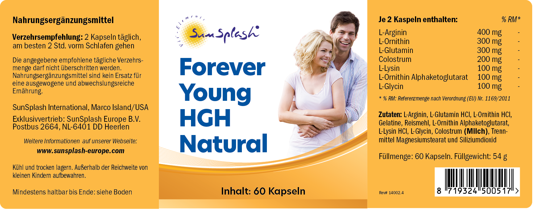 Forever Young - HGH Naturale (60 Caps.)